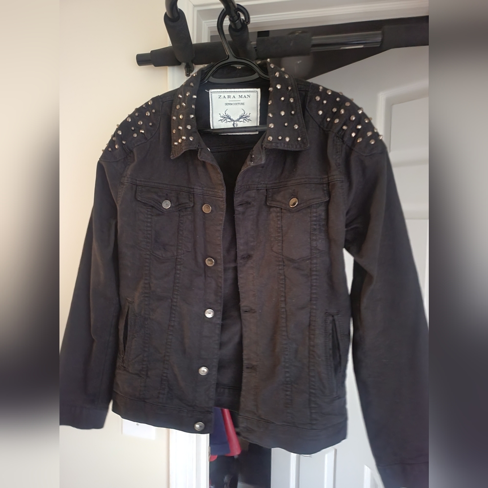 Rare Piece Demin Jacket with metal spikes